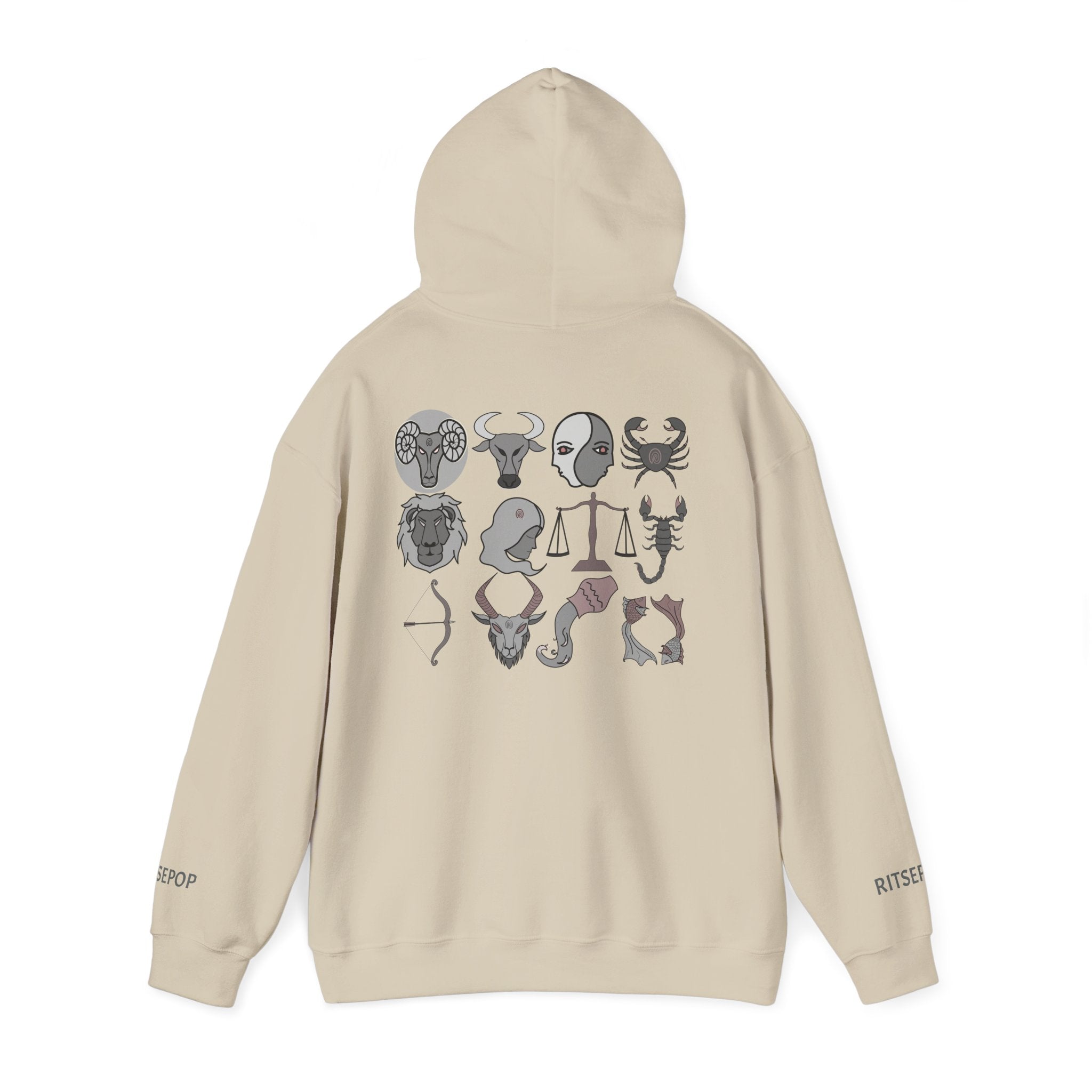 Aries Constellation Hoodie — Zodiac Ram Graphic Sweatshirt