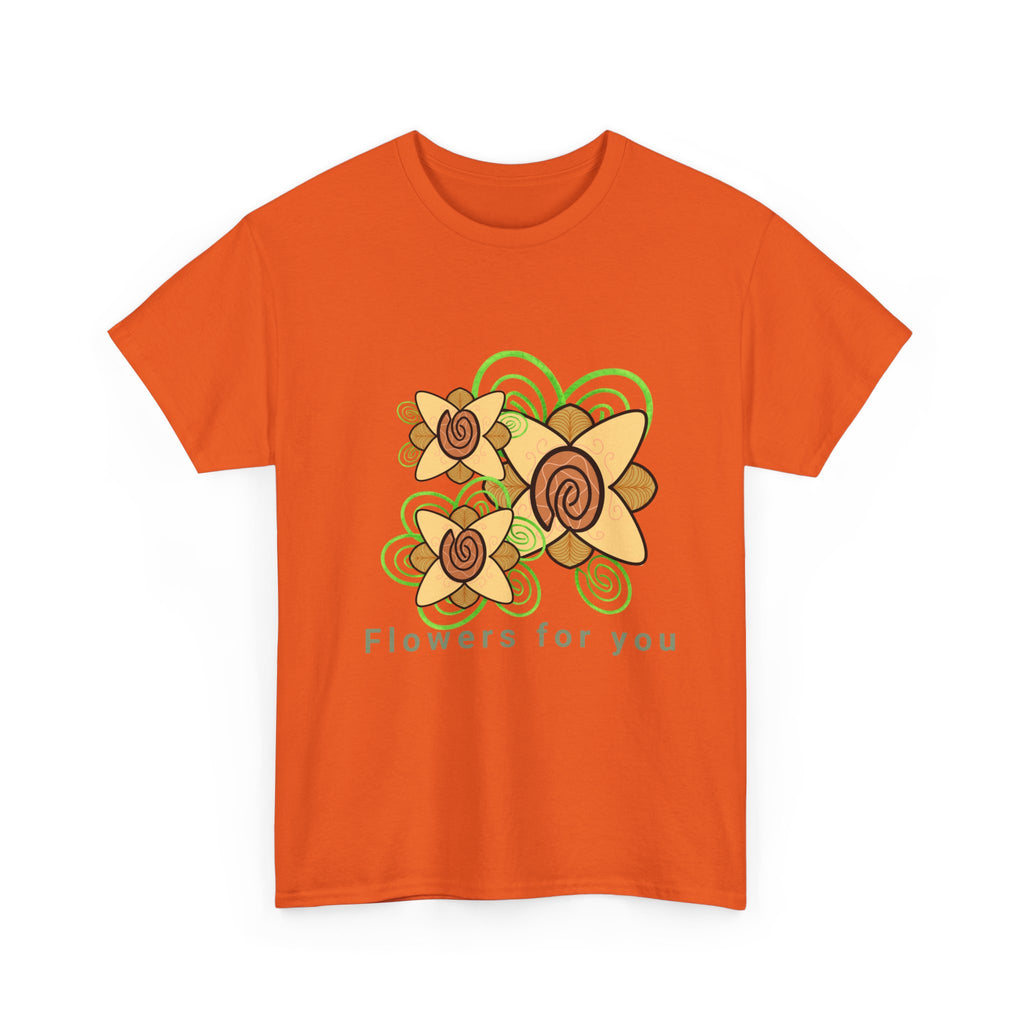 Fingerprint Flowers for You – Unisex Heavy Cotton Tee