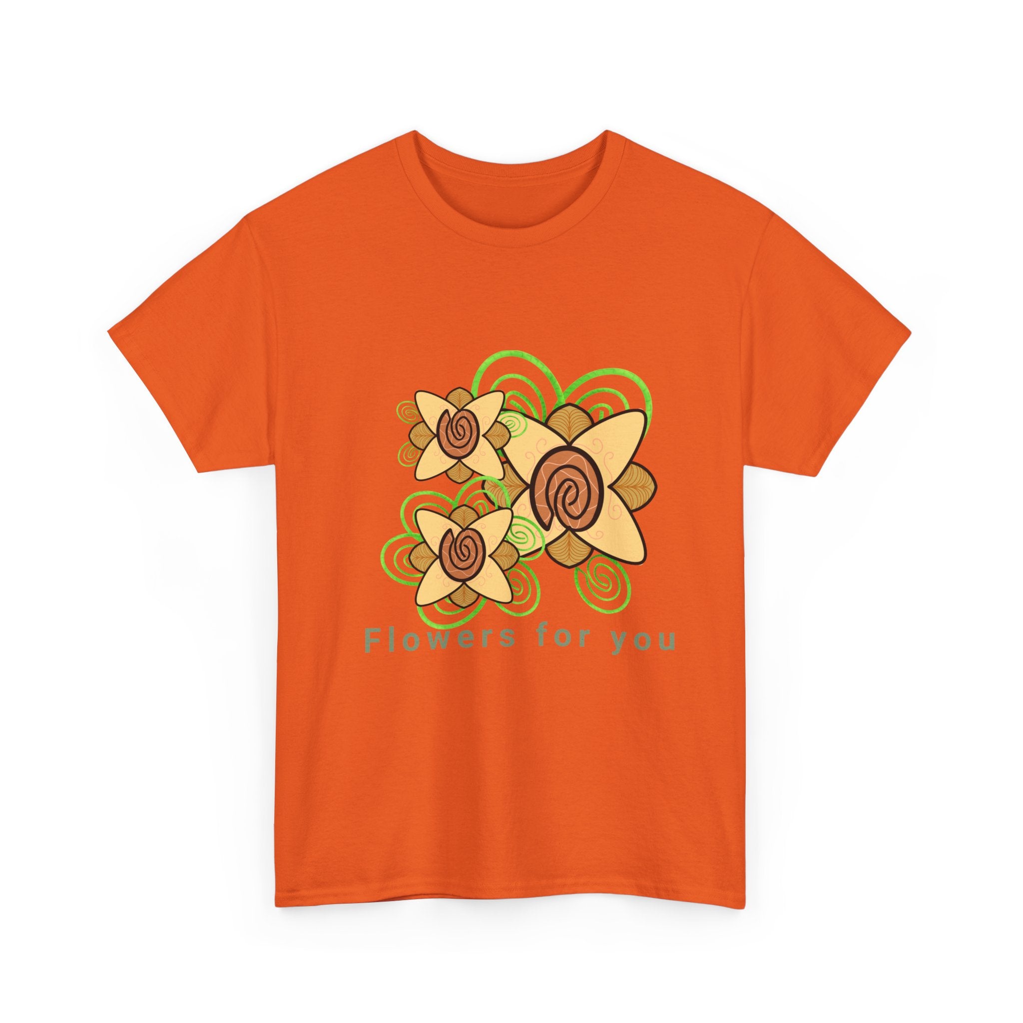 Fingerprint Flowers for You – Unisex Heavy Cotton Tee