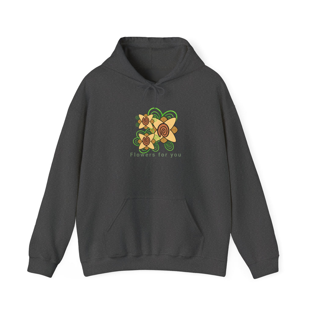 Flowers and Fingerprints| Flowers for you| Unisex Heavy Blend™ Hooded Sweatshirt