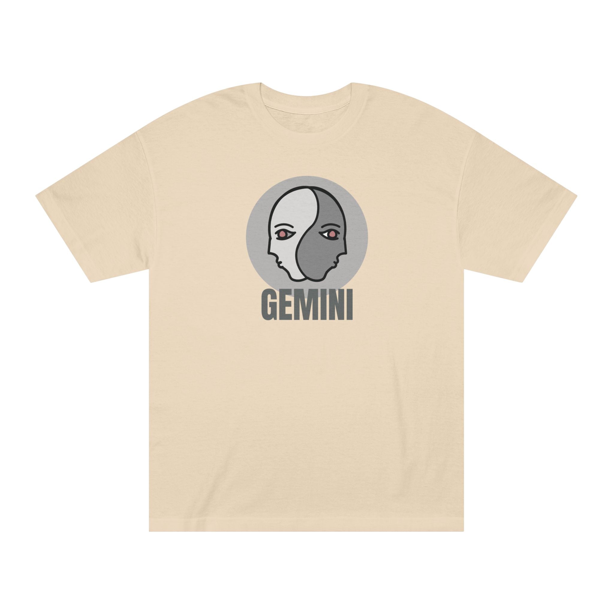 Gemini Zodiac Unisex Tee - Bold Line Identity T-Shirt