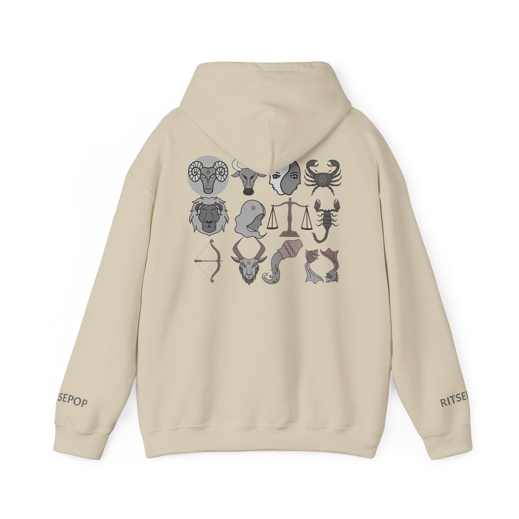 Aries Constellation Hoodie — Zodiac Ram Graphic Sweatshirt