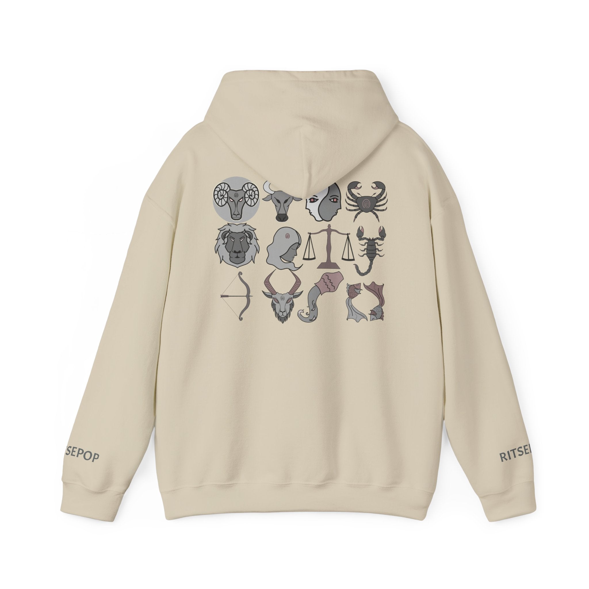 Aries Constellation Hoodie — Zodiac Ram Graphic Sweatshirt
