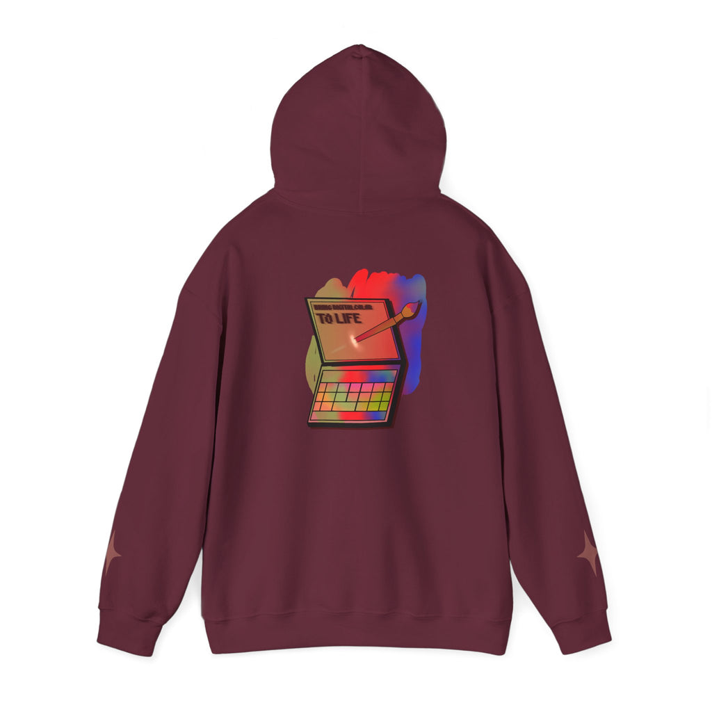 Colorful Gradient Hoodie — 'Bring Color to Life' Vibrant Pullover