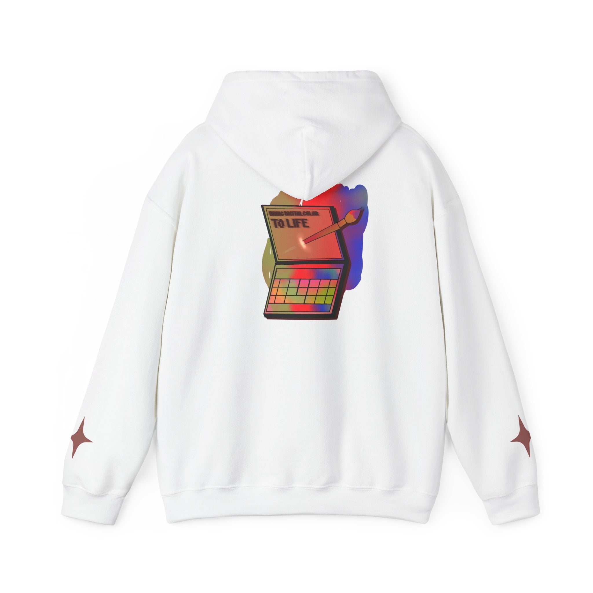 Colorful Gradient Hoodie — 'Bring Color to Life' Vibrant Pullover