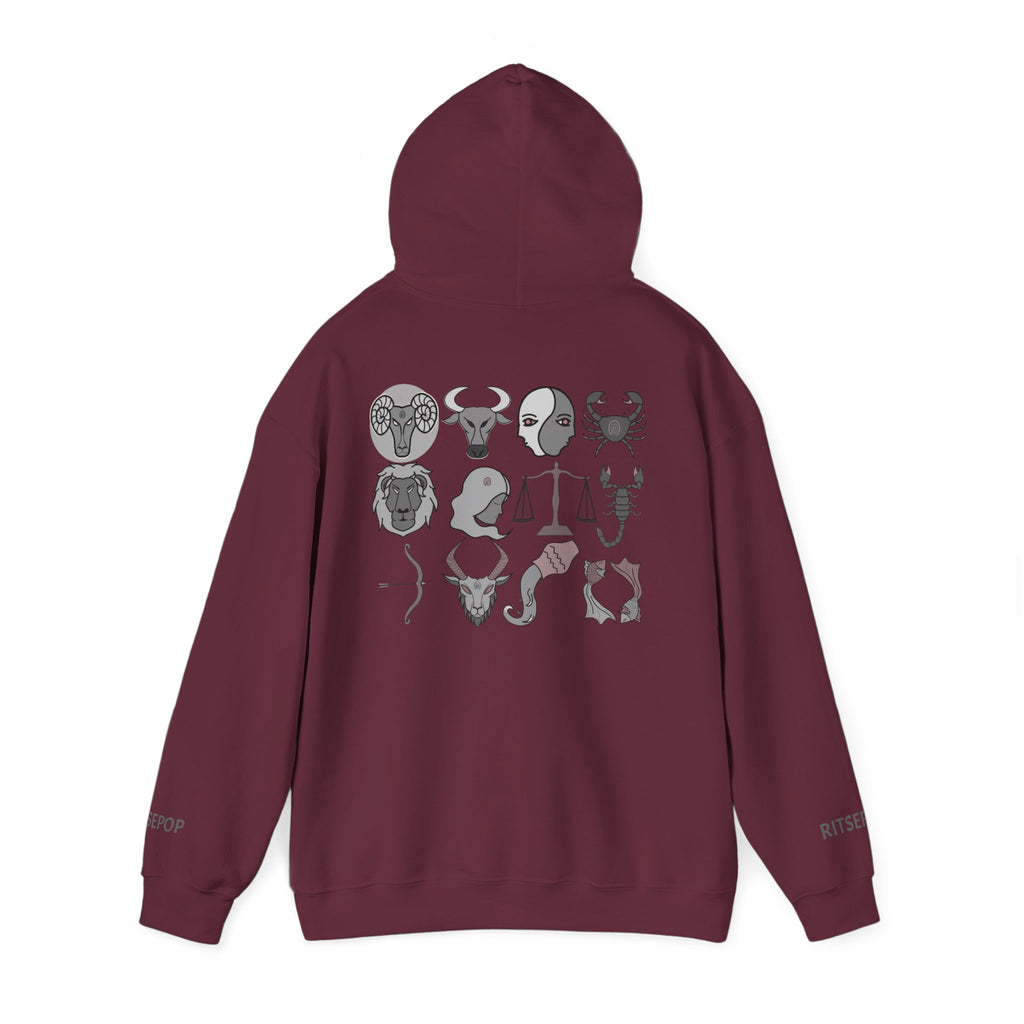 Aries Constellation Hoodie — Zodiac Ram Graphic Sweatshirt