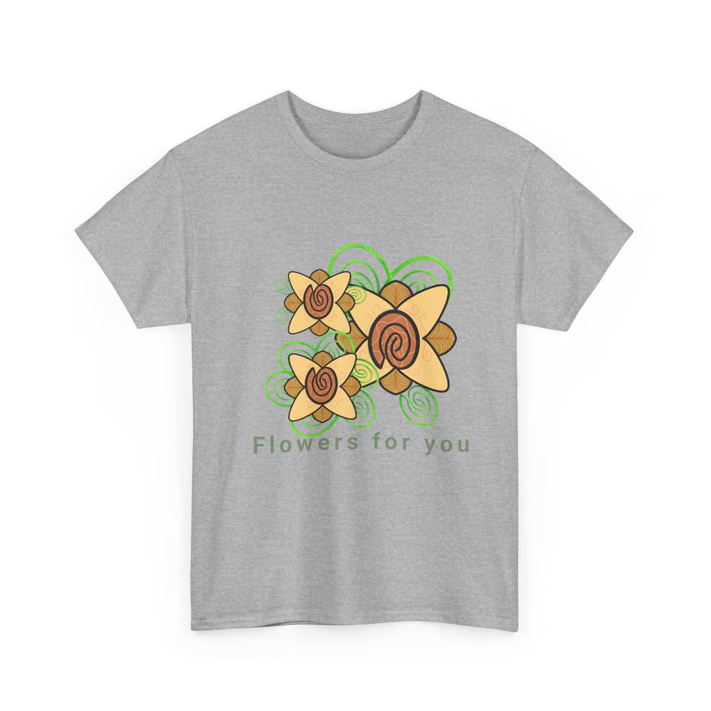 Fingerprint Flowers for You – Unisex Heavy Cotton Tee
