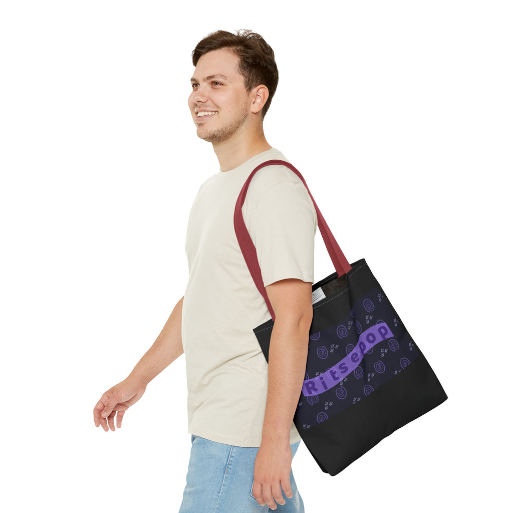 Ritsepop Fingerprint Pattern Tote Bag (AOP)