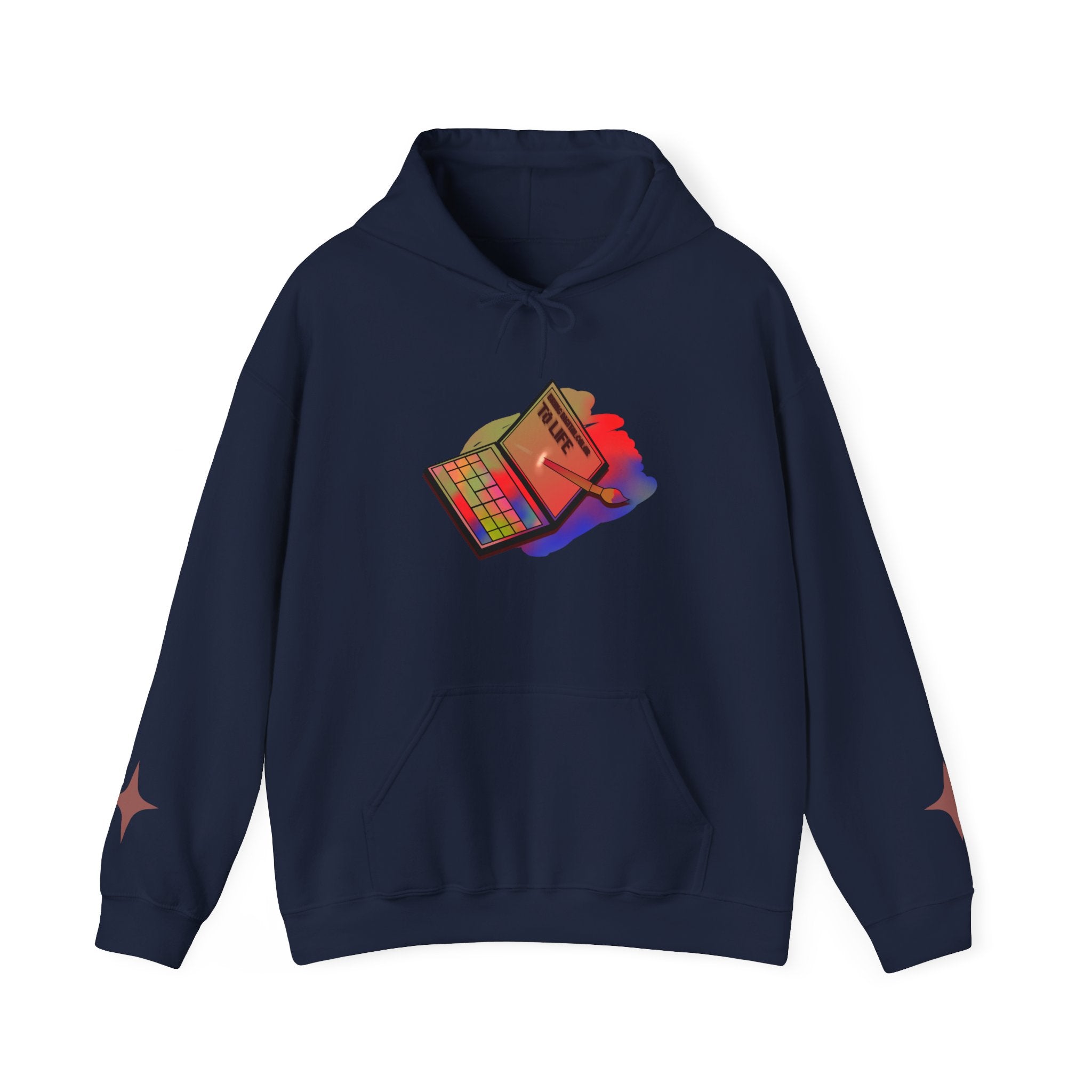 Colorful Gradient Hoodie — 'Bring Color to Life' Vibrant Pullover
