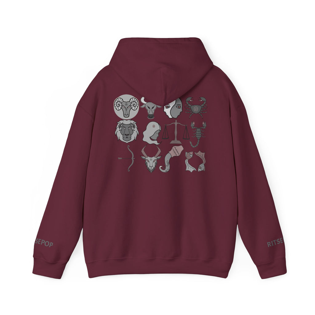 Aries Constellation Hoodie — Zodiac Ram Graphic Sweatshirt