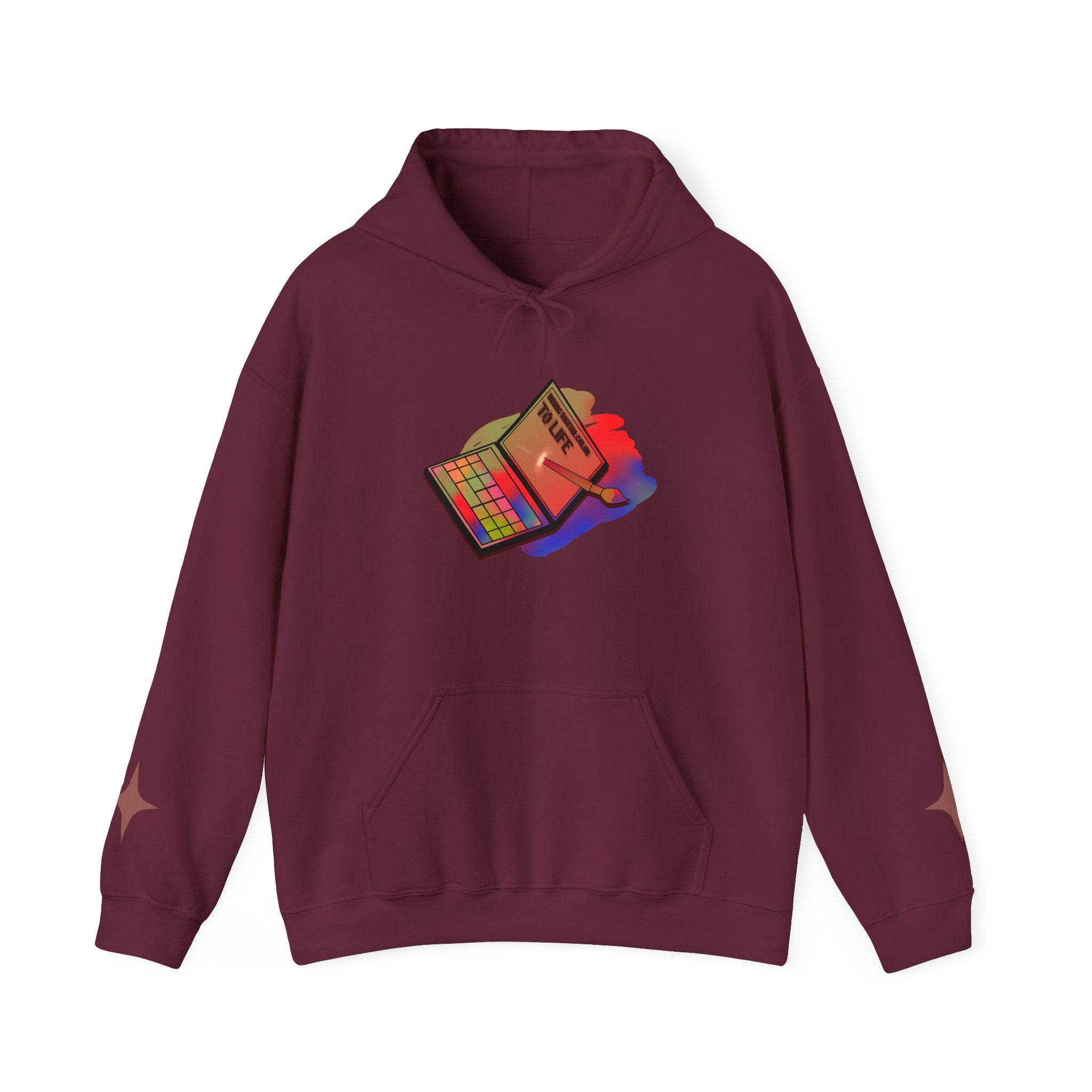 Colorful Gradient Hoodie — 'Bring Color to Life' Vibrant Pullover