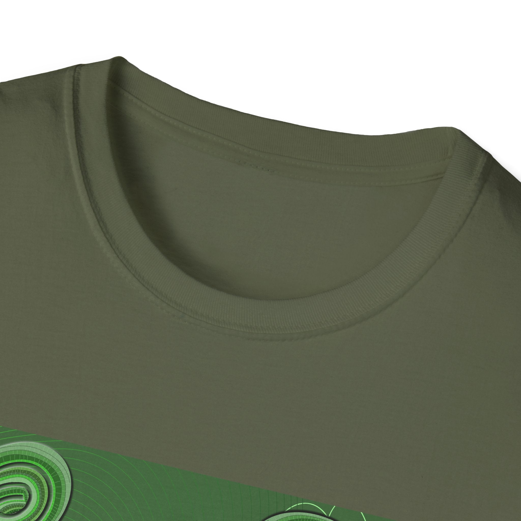 Shape Your Identity – Unisex Softstyle T-Shirt (Fingerprint Pattern, Multi-color)