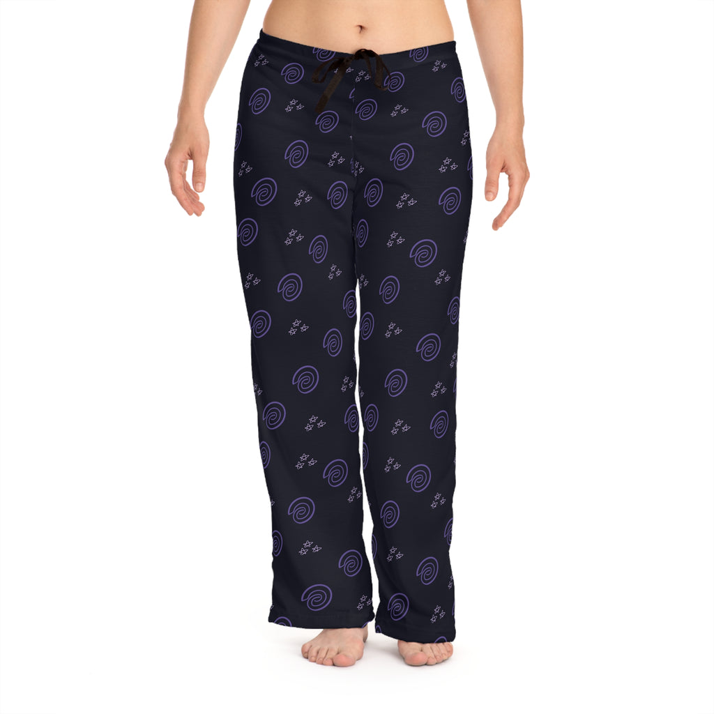 Ritsepop Fingerprint Pattern Women's Pajama Pants (AOP)