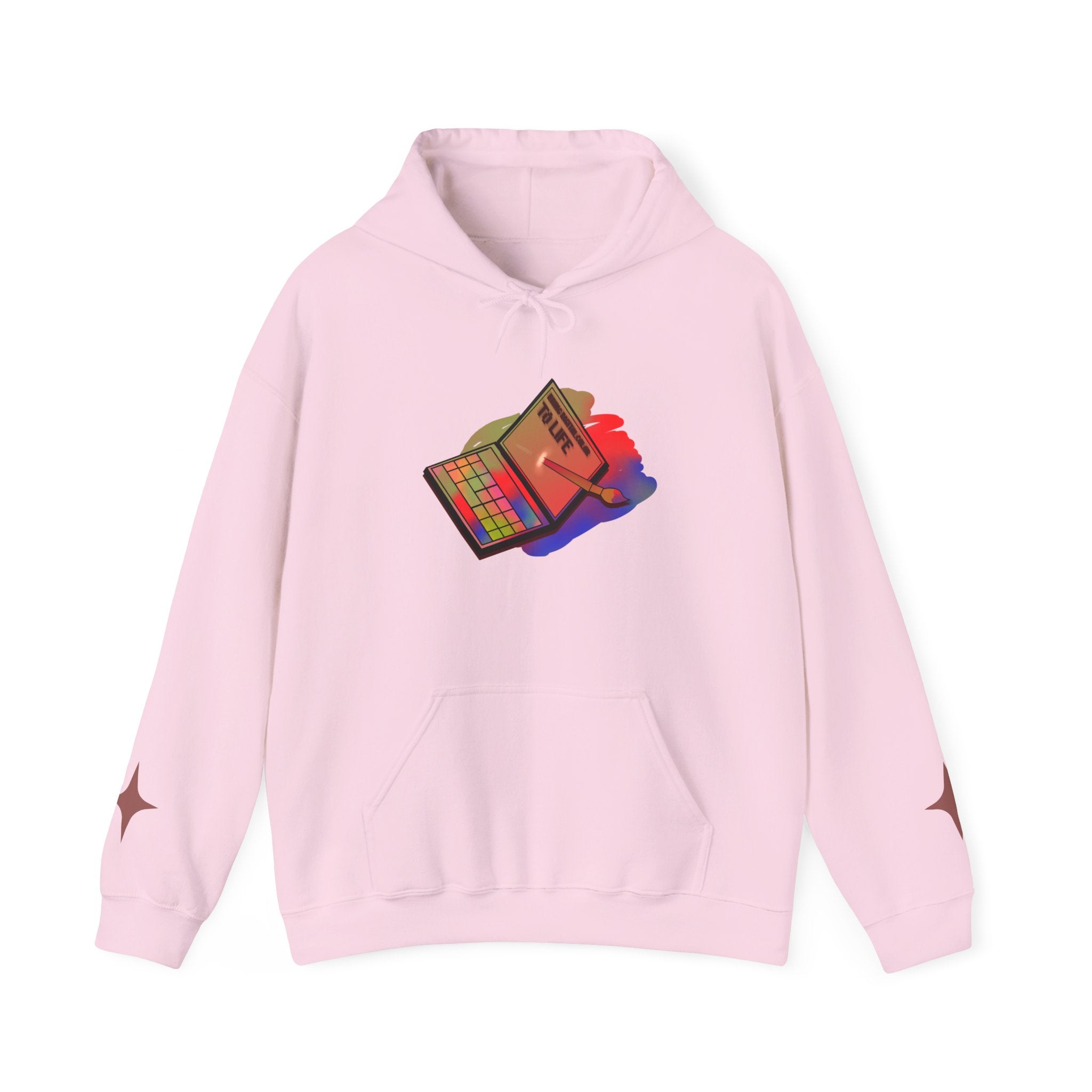 Colorful Gradient Hoodie — 'Bring Color to Life' Vibrant Pullover