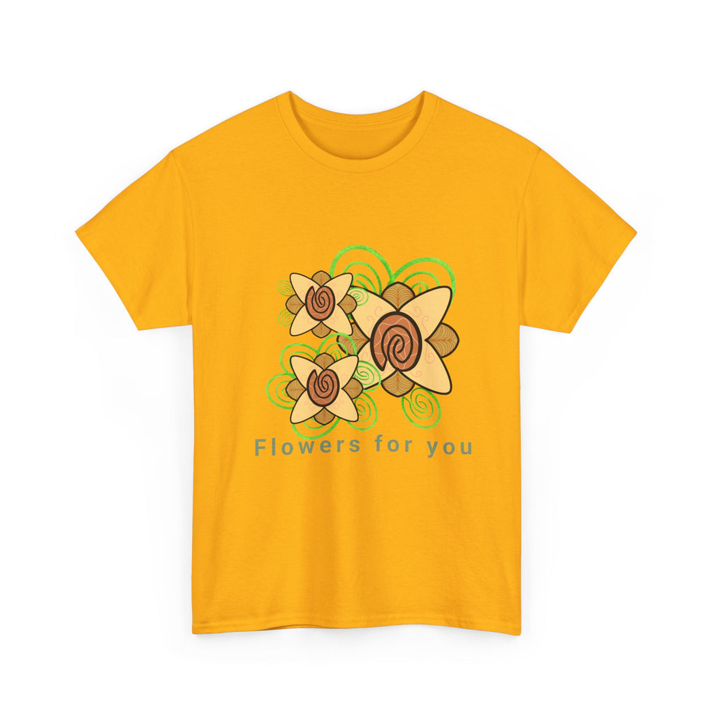 Fingerprint Flowers for You – Unisex Heavy Cotton Tee