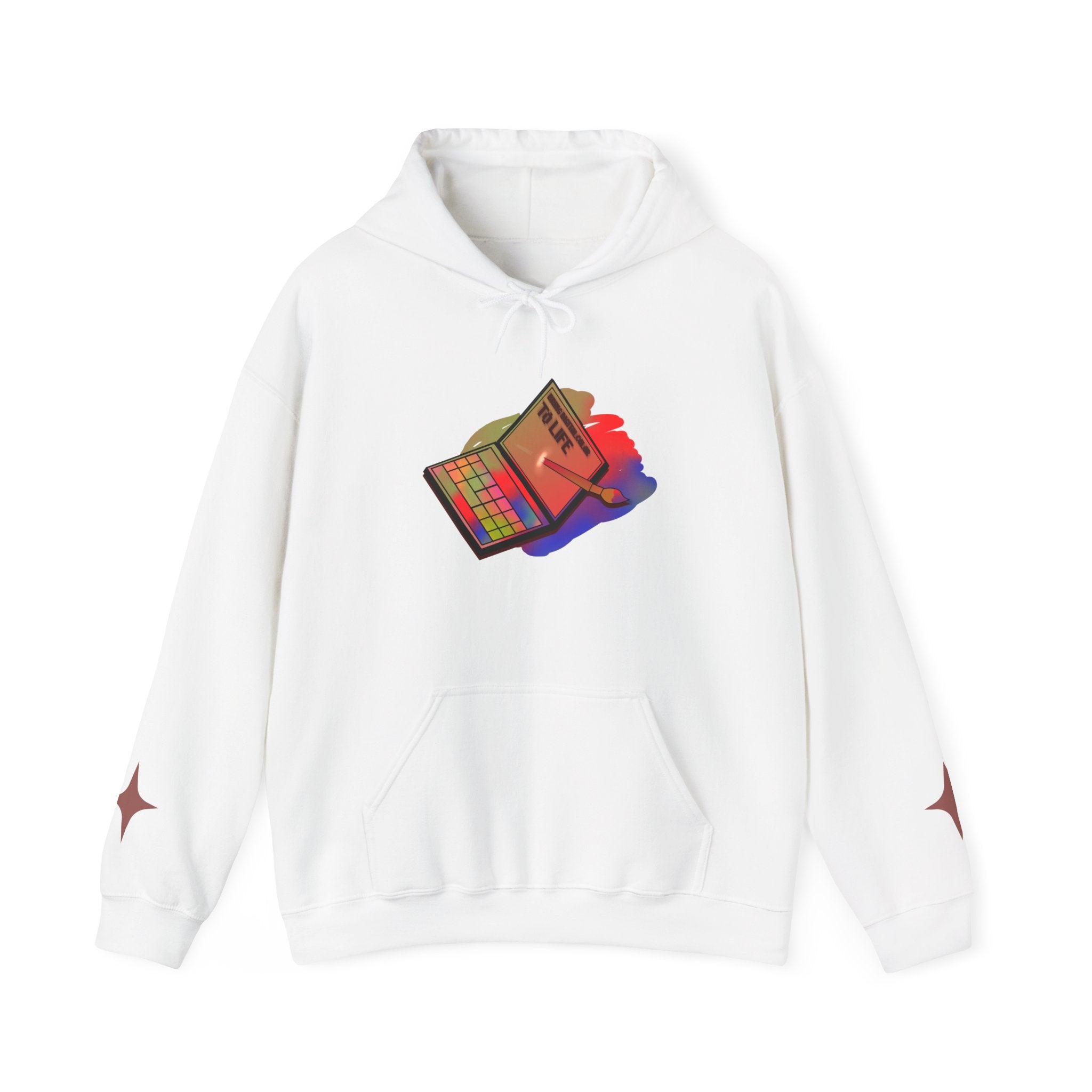 Colorful Gradient Hoodie — 'Bring Color to Life' Vibrant Pullover