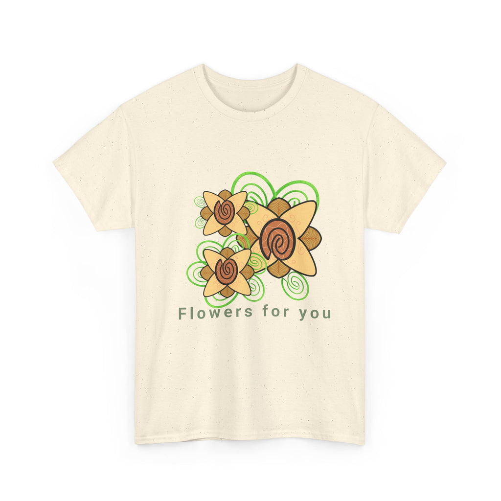 Fingerprint Flowers for You – Unisex Heavy Cotton Tee