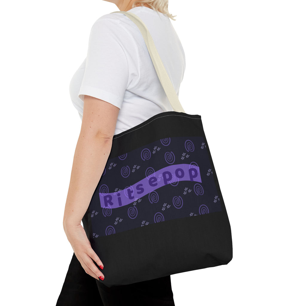 Ritsepop Fingerprint Pattern Tote Bag (AOP)