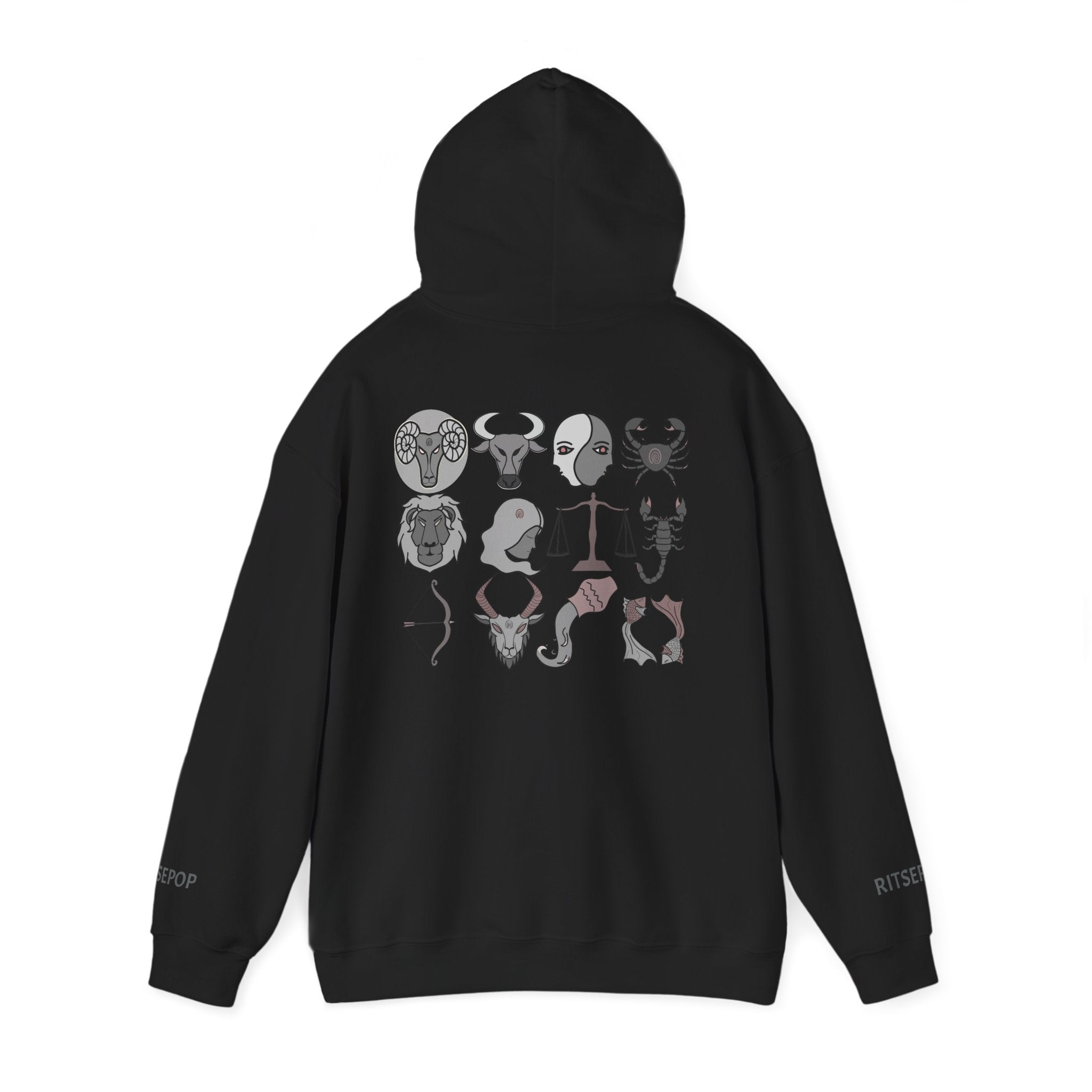 Aries Constellation Hoodie — Zodiac Ram Graphic Sweatshirt
