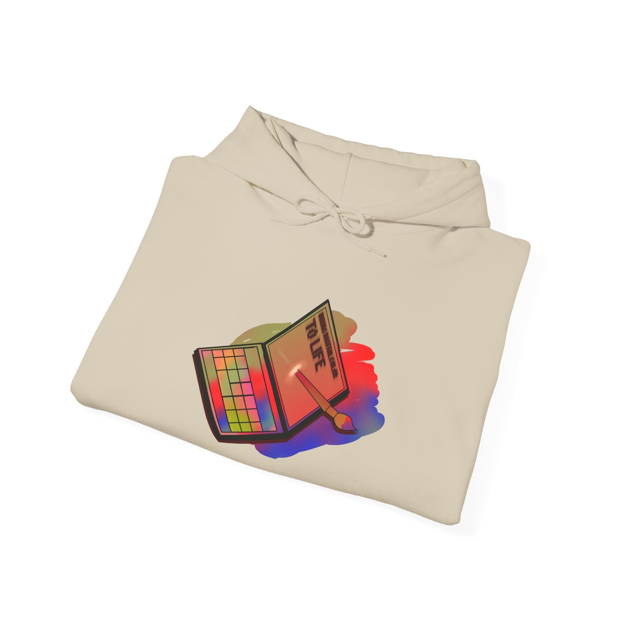 Colorful Gradient Hoodie — 'Bring Color to Life' Vibrant Pullover