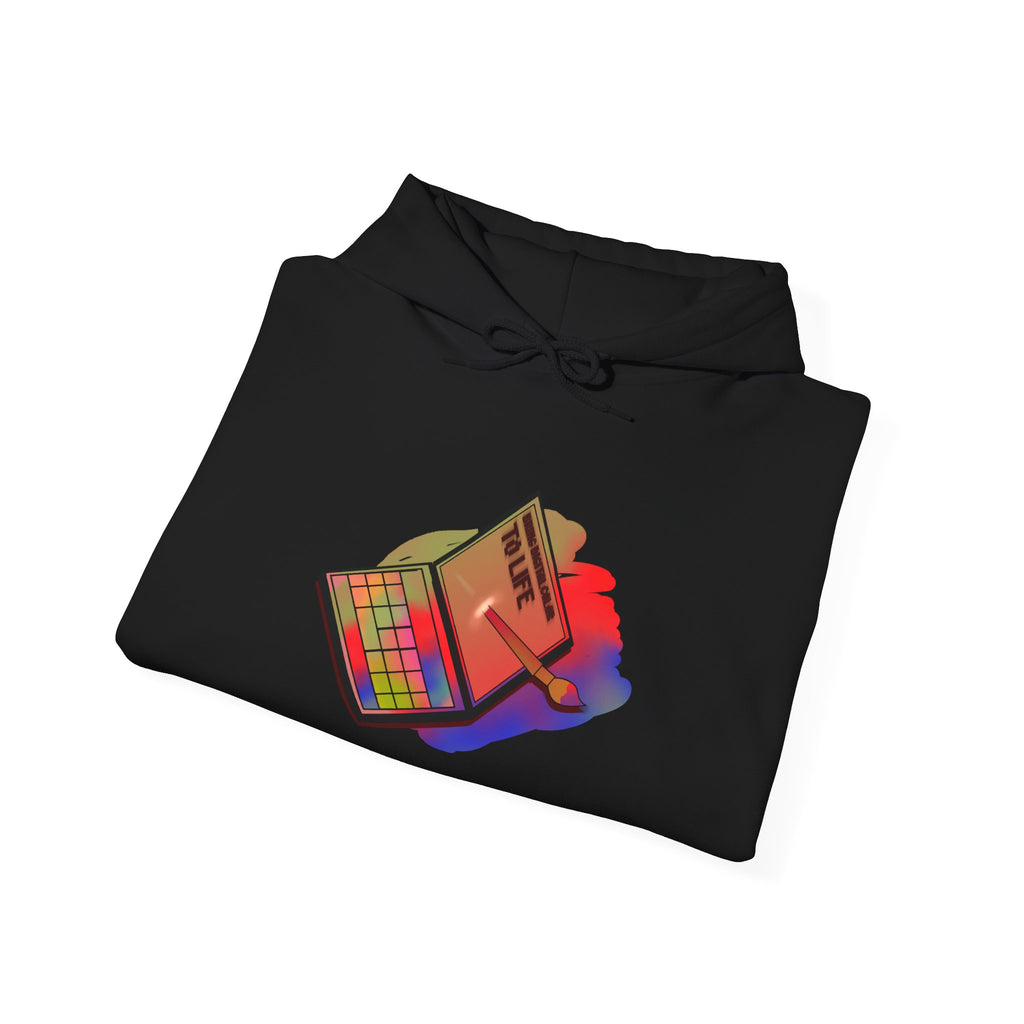 Colorful Gradient Hoodie — 'Bring Color to Life' Vibrant Pullover