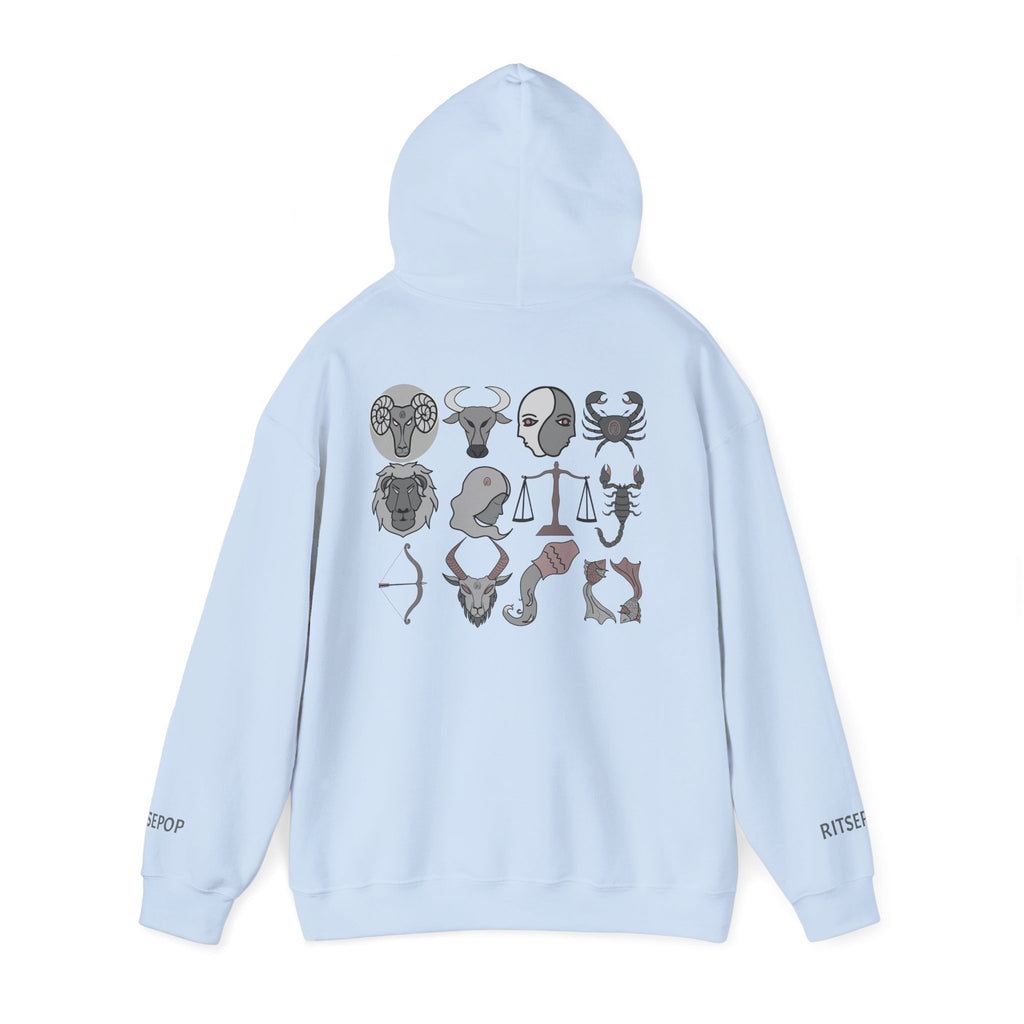 Aries Constellation Hoodie — Zodiac Ram Graphic Sweatshirt