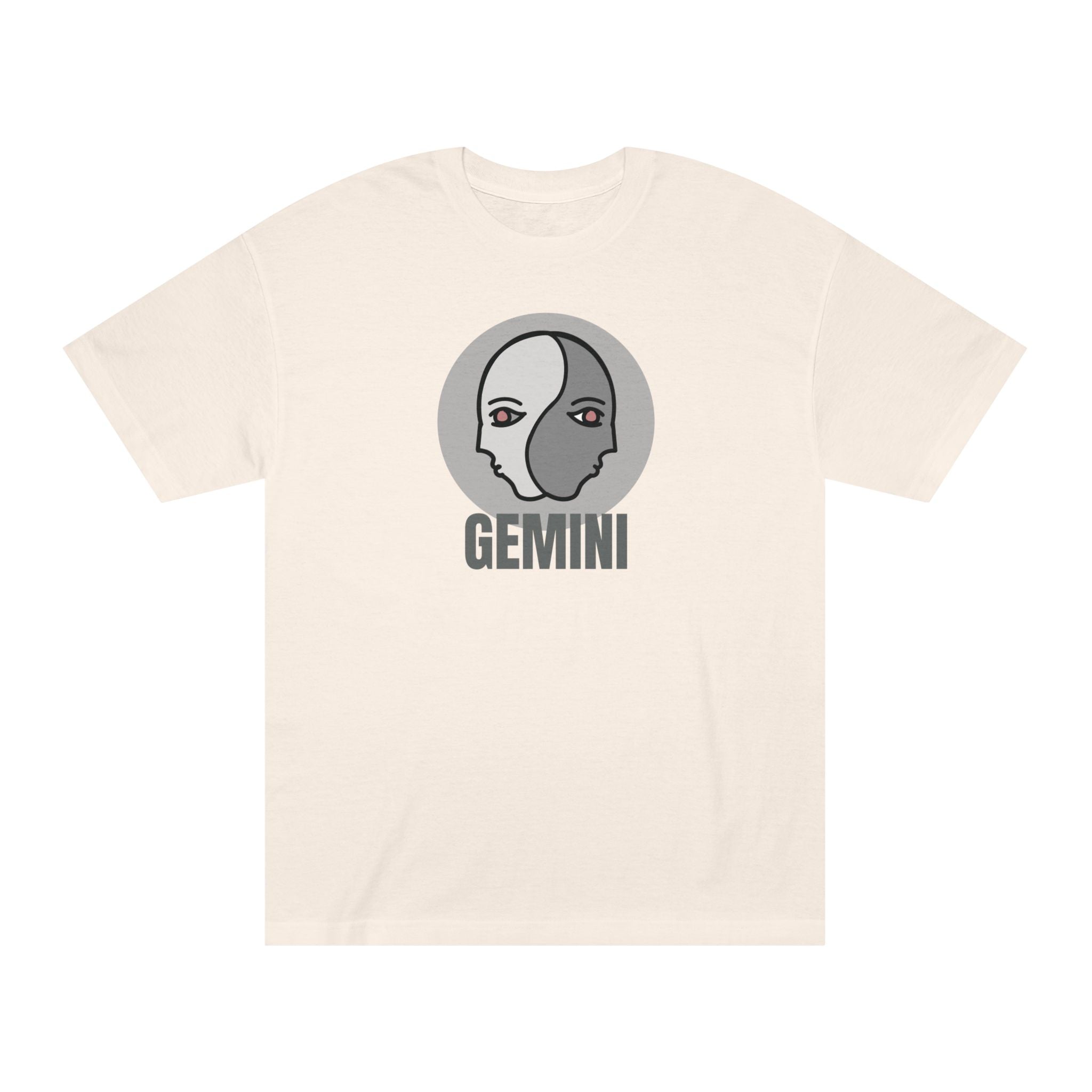 Gemini Zodiac Unisex Tee - Bold Line Identity T-Shirt
