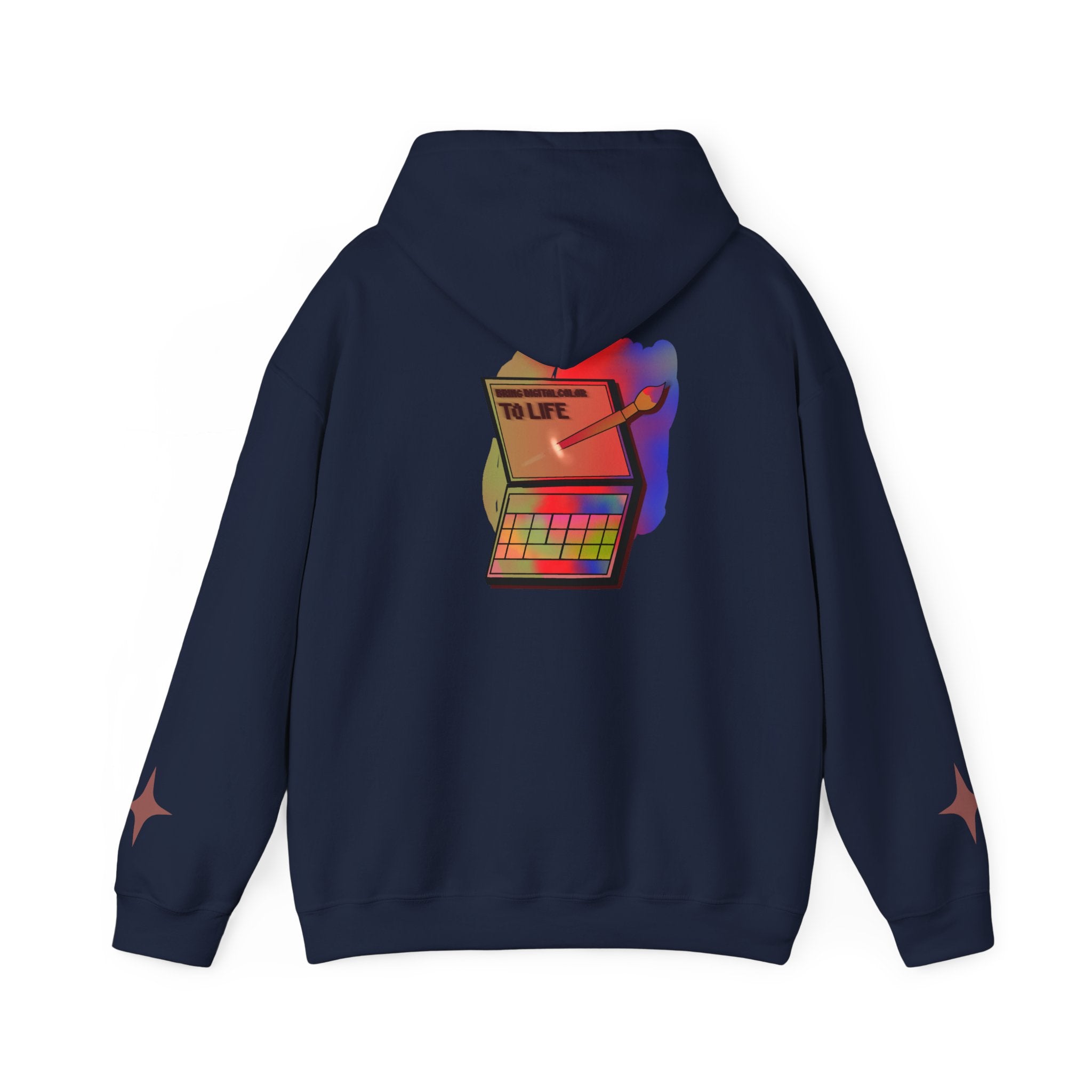 Colorful Gradient Hoodie — 'Bring Color to Life' Vibrant Pullover